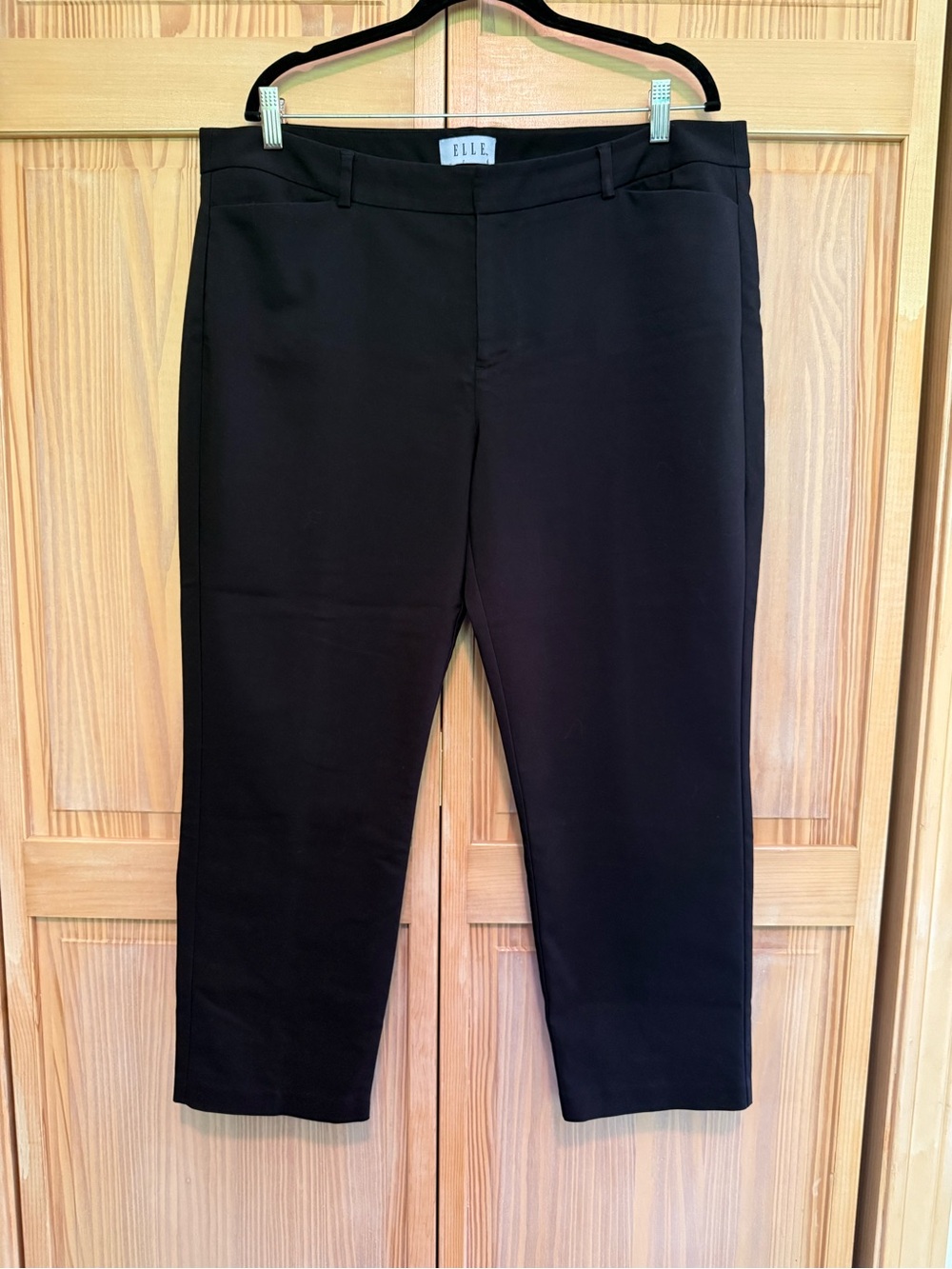 Elle Black Women’s Dress Pants - Classic Straight Fit